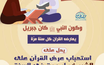 استحباب عرض القرآن على القراء المتقنين